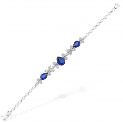 10.28 ct. Pırlanta Safir Bileklik